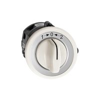 UP-Schwenktaster 1->0<-2 weiss mit Drehgriff