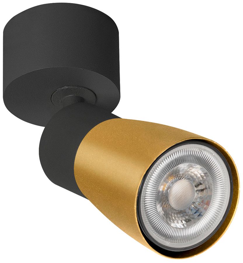 Spot SLV PURI 2.0 Dome CW GU10 1×6W REG Ø55×123×97mm nero/oro