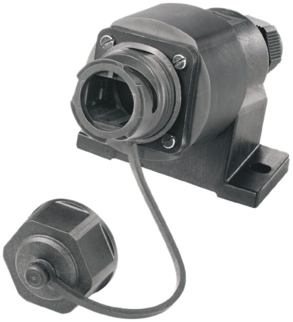 Boîtier AP Weidmüller V1 Bayonett plastique IE-OP-V01P-1S IP67