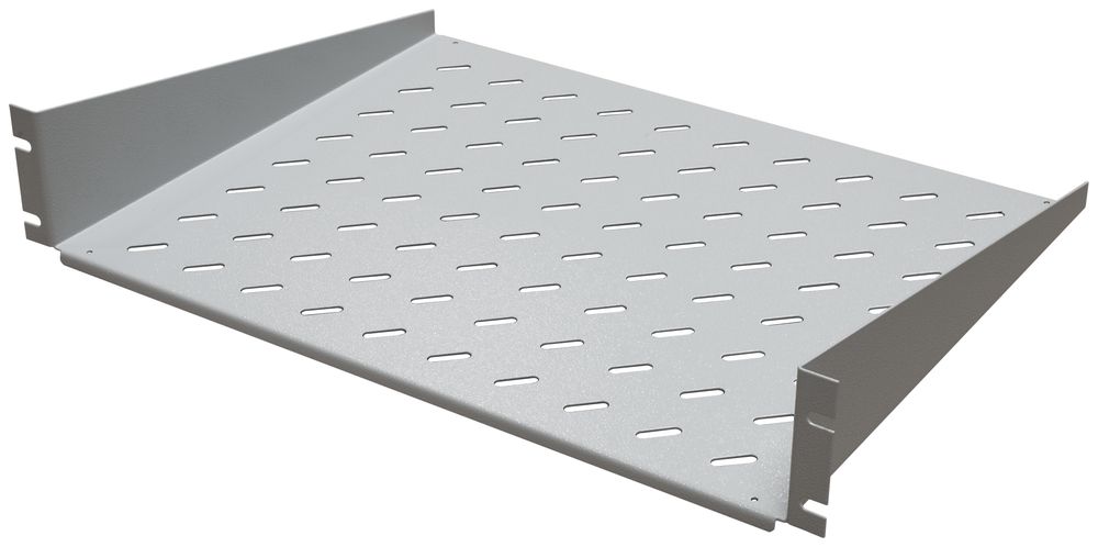 Support d'appareils 19" fixe, universel, 2UH, 350mm, 25 kg