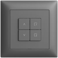 UP-Abdeckset zu Storenschalter 1K Szene/4T Edue Wiser dunkelgrau