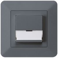 UP-SonnerieTaster kallysto.trend anthrazit A/1L mit Namensschild 37×15mm