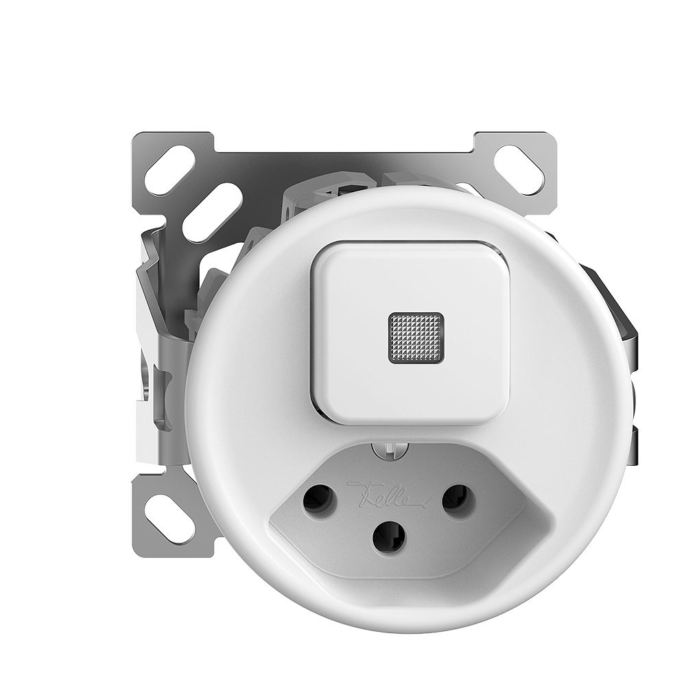 AP-Leuchtkombination 3/1L+T13 weiss LS STANDARDdue mit Linse, LED gelb