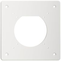 Montageplatte Feller NEVO SNAPFIX® 1×1 Ø69mm 125×125mm weiss