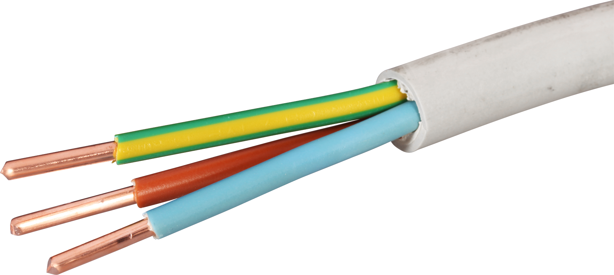 Kabel TT 3×4mm² LNPE grau Eca