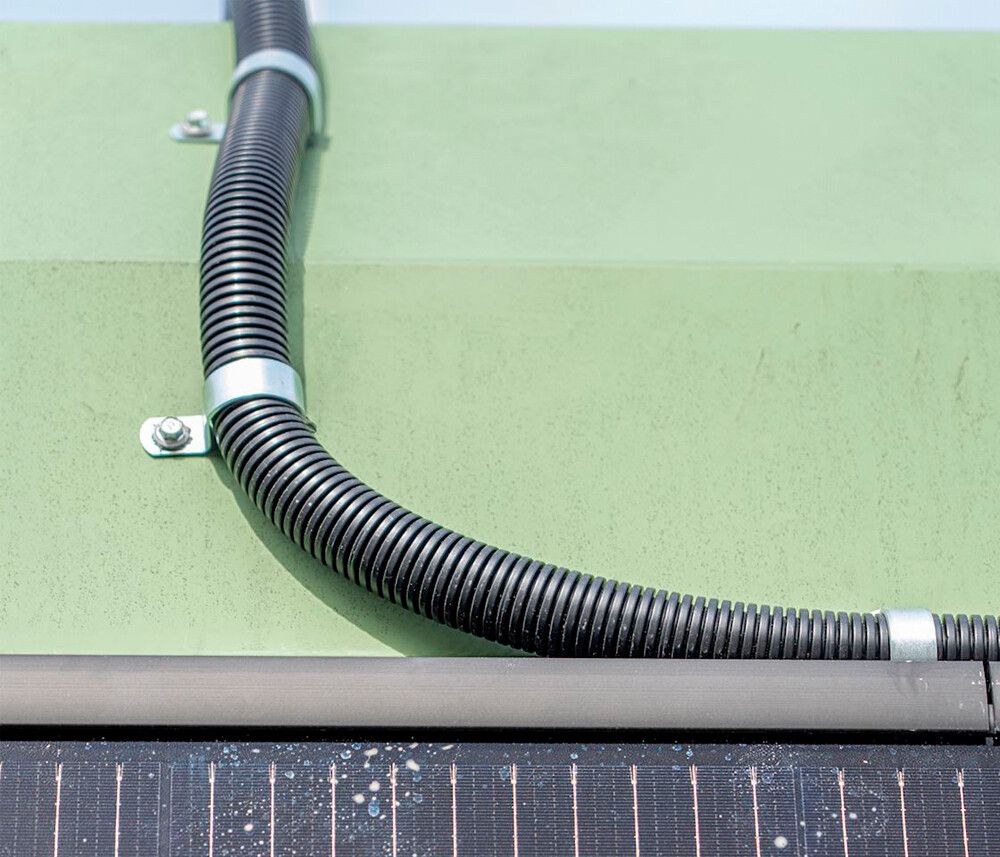 KRGK-Rohr Plica PE-UV M20 biegsam PVC -15…60°C schwarz