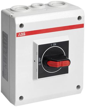 AP-Sicherheitsschalter ABB 3-polig 16A 400V hellgrau/schwarz