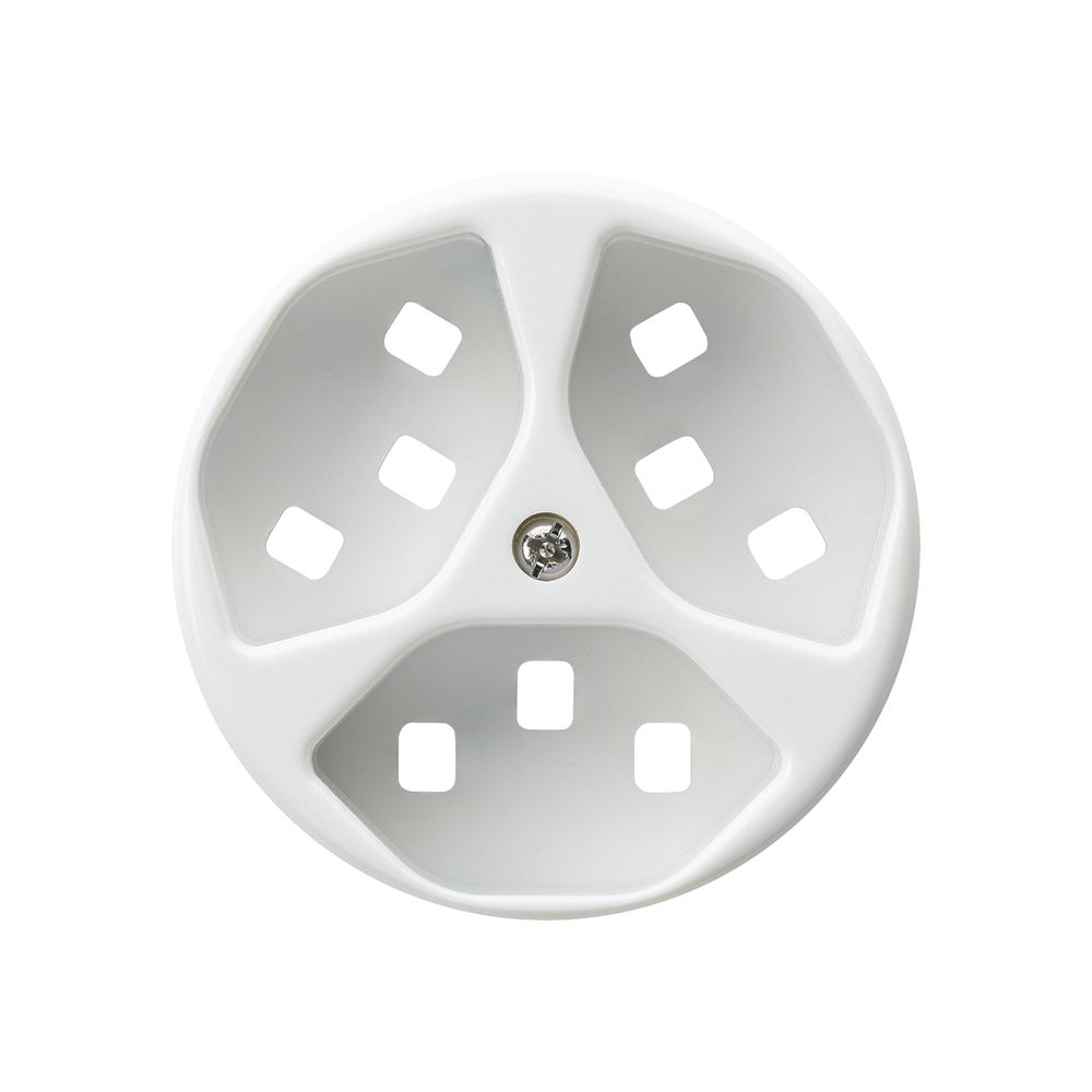 Disque frontal pour prise Hager basico 3×type 23 H blanc
