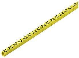 Marqueur de conducteur WM CLI C CD p.Ø3…5mm 6×4.2mm impression: A2, jaune
