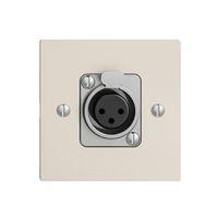 UP-Montageset EDIZIOdue für XLR weiss