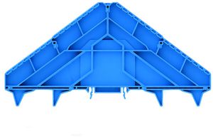 Bezeichnungsträger Weidmüller BZT PRV16 P-Reihe TS35×15 blau