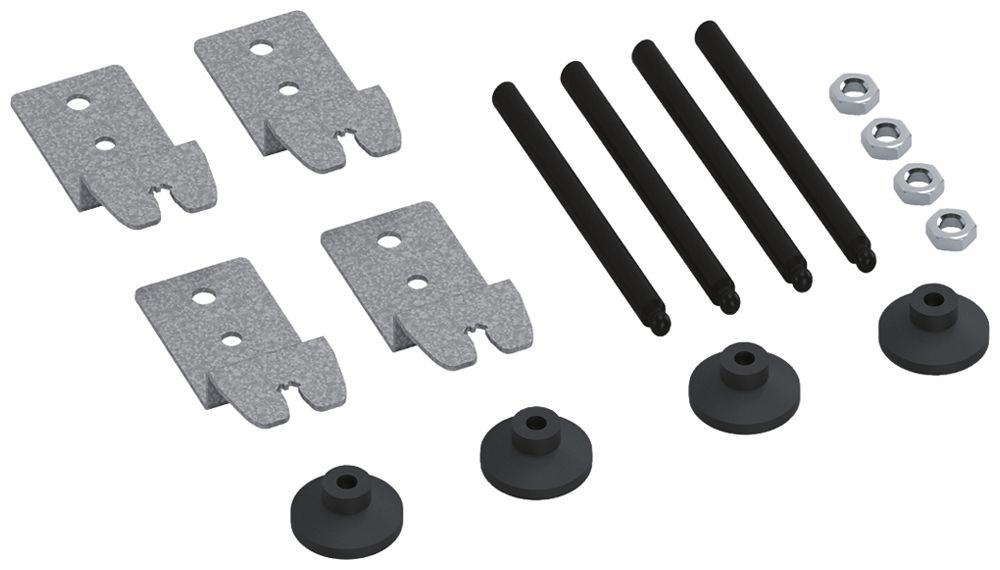 Nivellierset Hager Länge 105mm für nivellierbare Kassette und Höhenerweiterung