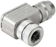 Stecker Weidmüller SAIBW Buchse gewinkelt Schraub M12 0.75mm² 6…8mm 5L Schirmung