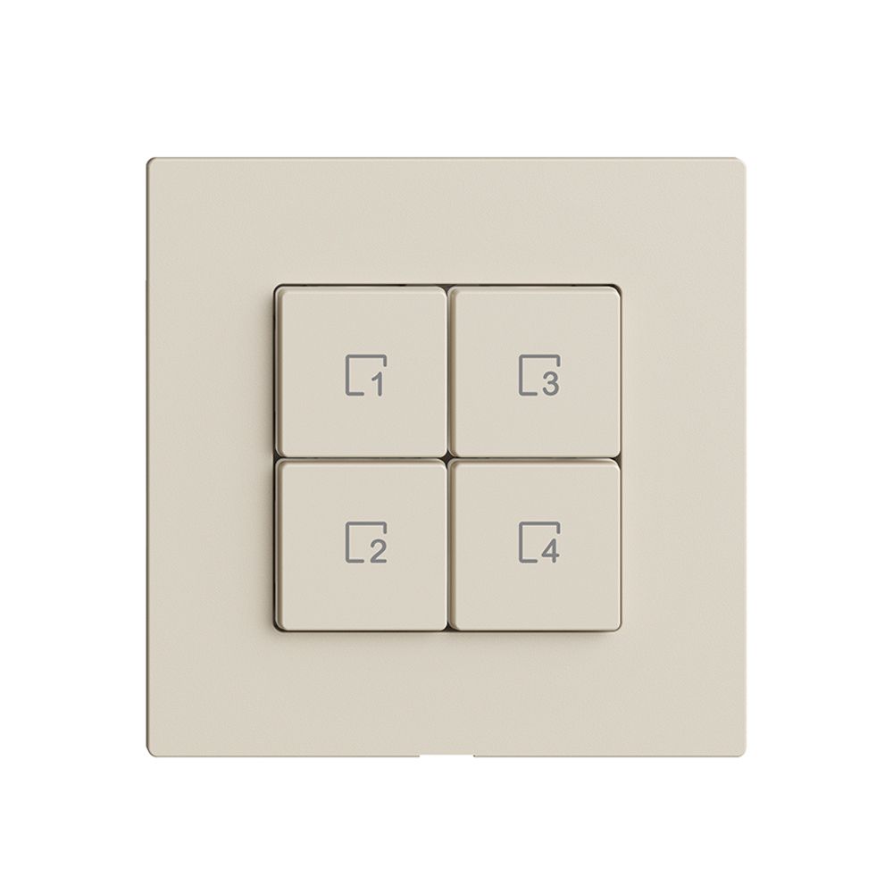 Commande pour poussoir scène 4 scènes/4T Edue Wiser crema