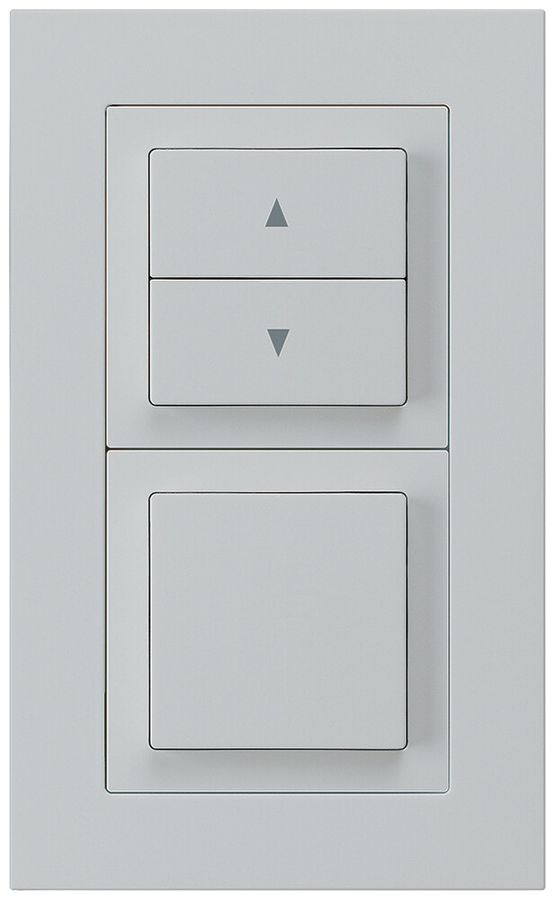 UP-Kombination kallysto.pro Gr.I-I vertikal Storenschalter+Schalter S3 lichtgrau