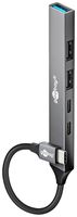 USB-Hub wentronic goobay Tischgerät 3×USB-A 15.6mm 8.1×240mm