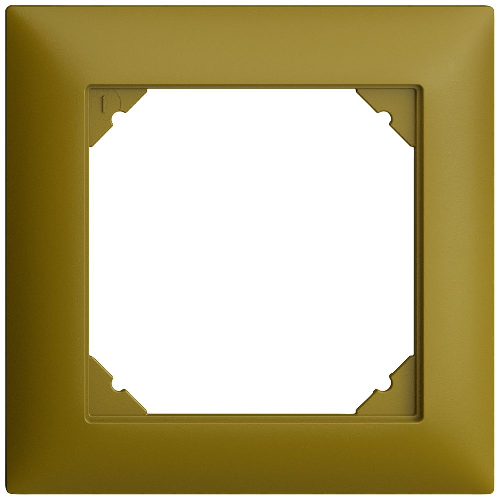 Abdeckrahmen EDIZIOdue 1×1 olive