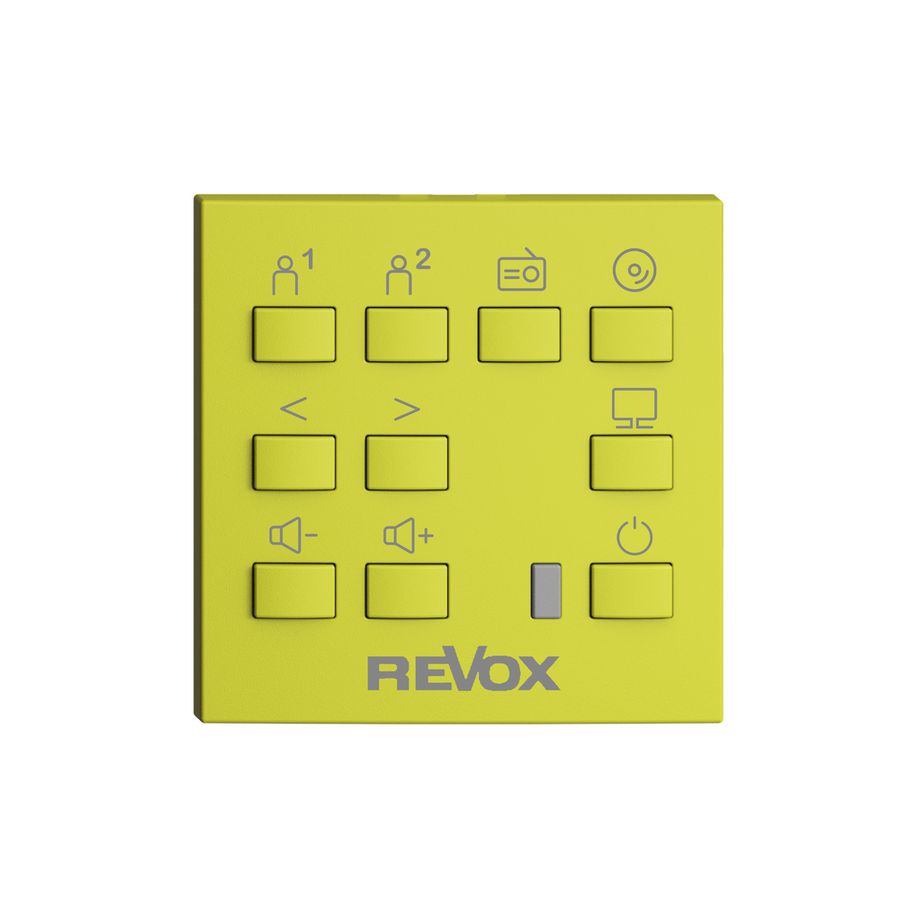 Kit montaggio EDIZIOdue F per Voxnet con 10 tasto & finestra IR, lemon