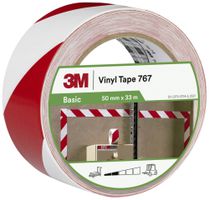 Klebeband 3M 767i 50mm×33m×0.12mm weiss/rot