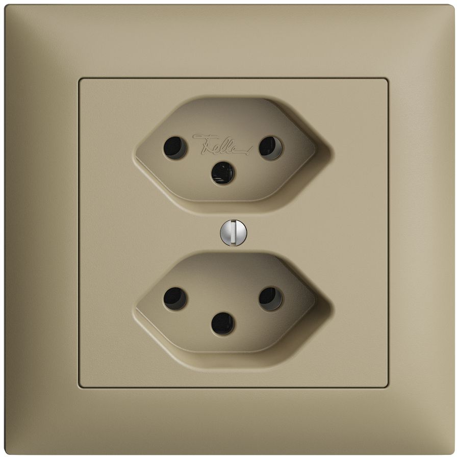 UP-Steckdose EDIZIOdue 2×T13 sand