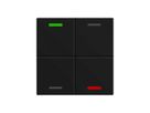 EB-Taster KNX RGBW MDT BE-TAL60T416.01 4T/4B Temp.schwarz matt "neutral"