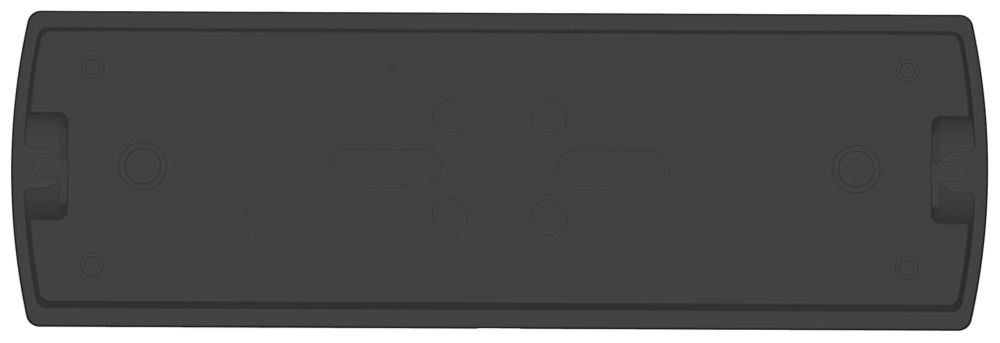 LED-Anbauleuchte LEDVANCE BLKH COMP HF EM 3h 11W 840lm 4000K IP65 schwarz