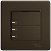 UP-Universaltaster EDIZIO.liv UNI SNAPFIX® m.LED RGB 3× 1-Tbed.br