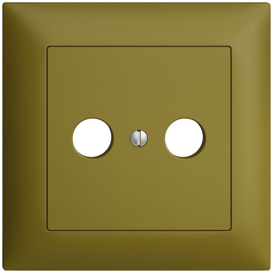 Kit frontal ENC EDIZIOdue olive 88×88mm