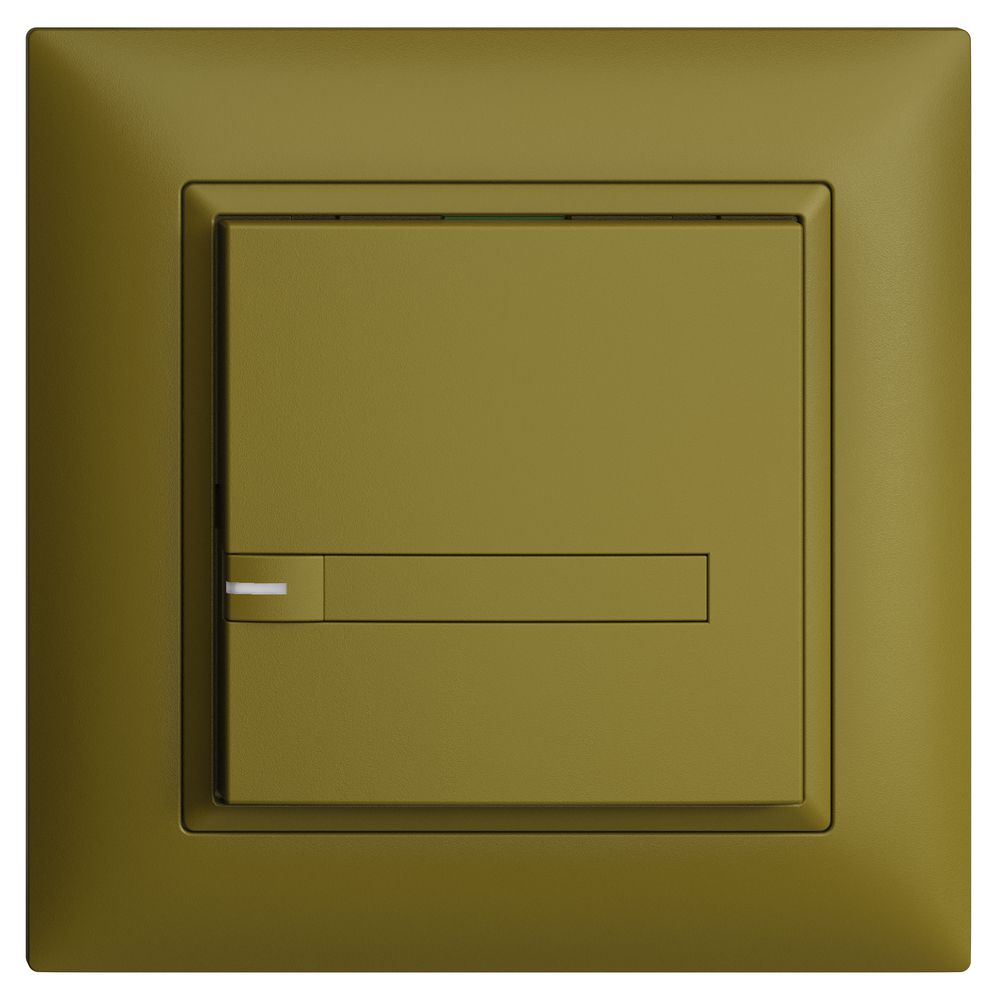 UP-KNX-Taster RGB EDUE FMI, 250mW, m.RGB-LED, m.Papier., 1×Taste, 1×Tastenb., ov