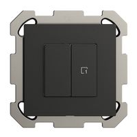 UP-Druckschalter 1K/2T Szene Edue Wiser schwarz