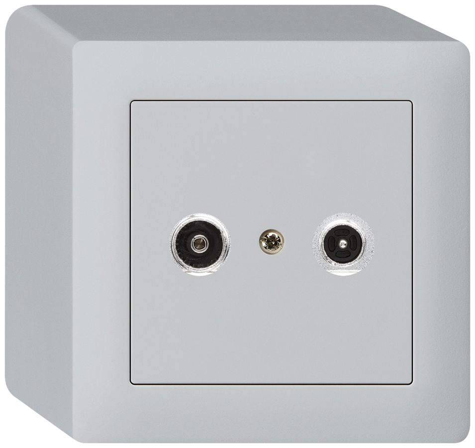 AP-Antennendose kallysto R/TV 4dB 2GHz hellgrau