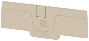 Abschlussplatte Weidmüller A-Reihe AEP 4C 4 85.8×2.1mm, beige