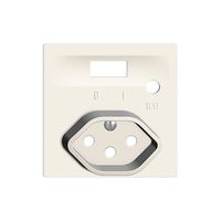 Frontset EDIZIOdue zu FI-Steckdose weiss