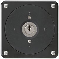 UP-Schlüsselschalter robusto ohne Klappdeckel 2/1P schwarz für Kombination