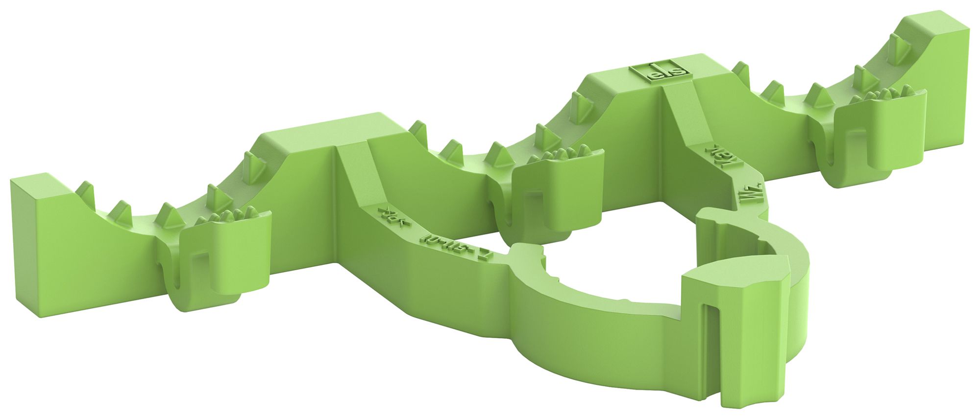 Scarico trazione DEM ZEL 2K-12/16 per Ø5.5…14mm 66×36×8mm verde 10 pezzi