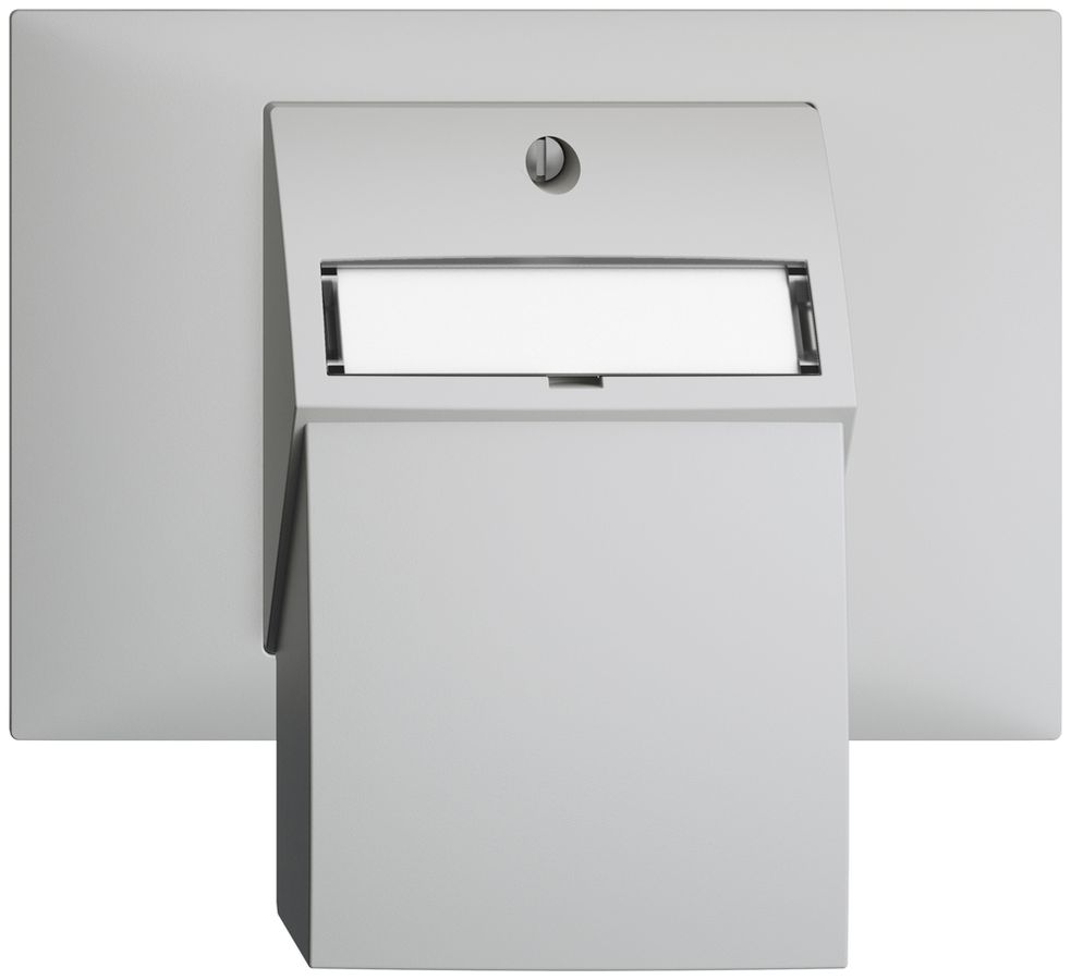 EB-Montageset EDIZIOdue BKE, mit Flachauslasshaube 2×Keystone hellgrau