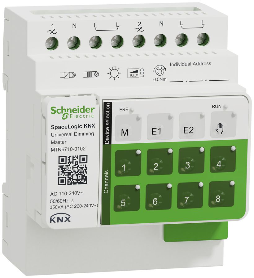 Variateur KNX Master, Schneider Electric SpaceLogic double 16A