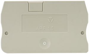 Parete d'estremità Wieland APF, p.morsetti di giunzione WKF 1.5…, 48.6mm grigio