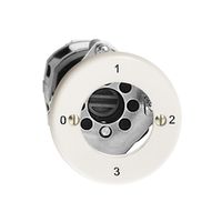 UP-Drehschalter FH 5/1L weiss für Sicherheitsschloss, ohne Zylinder