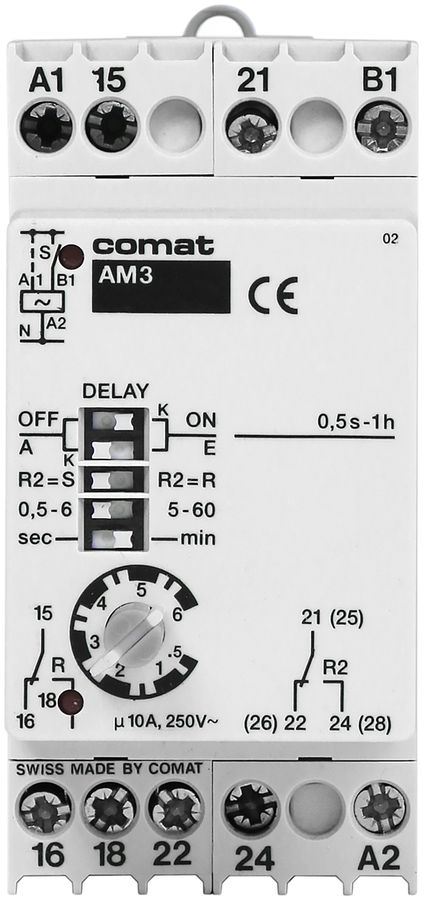 REG-Zeitrelais ComatReleco AM3, 24…60VUC