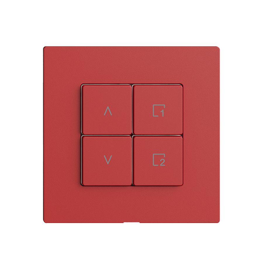 Abdeckset zu Storenschalter 1K Szene/4T Edue Wiser berry