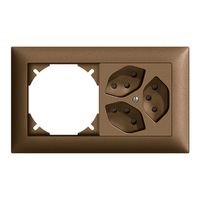 UP-Kombination leer+3×T13 horiz. EDIZIOdue coffee