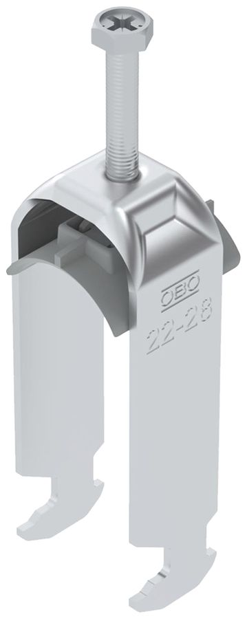 Fixation rapide BET 2056 pied à H matière synthétique 22…28mm 2×câble aluminium