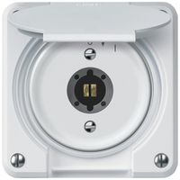 Schlüsselschwenktaster robusto 2P 2NO 20A 250V 86×86mm weiss