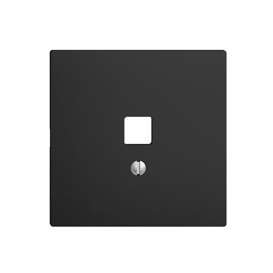 Kit frontale EDIZIOdue nero 60×60mm per interfaccia USB