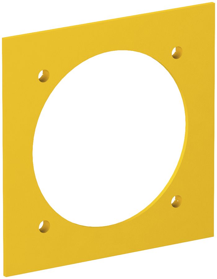 Placca di copertura Bettermann 1×CEE, 95×95mm, PA, giallo
