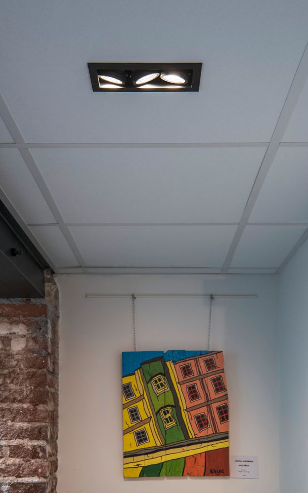 Downlight LED SLV KADUX Triple 20W 2350lm 3000K 38° REG 210×90mm nero