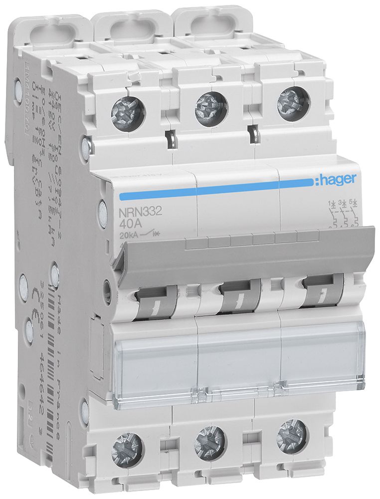 Leitungsschutzschalter Hager MCB 3P 415V Typ C 32A 3TE