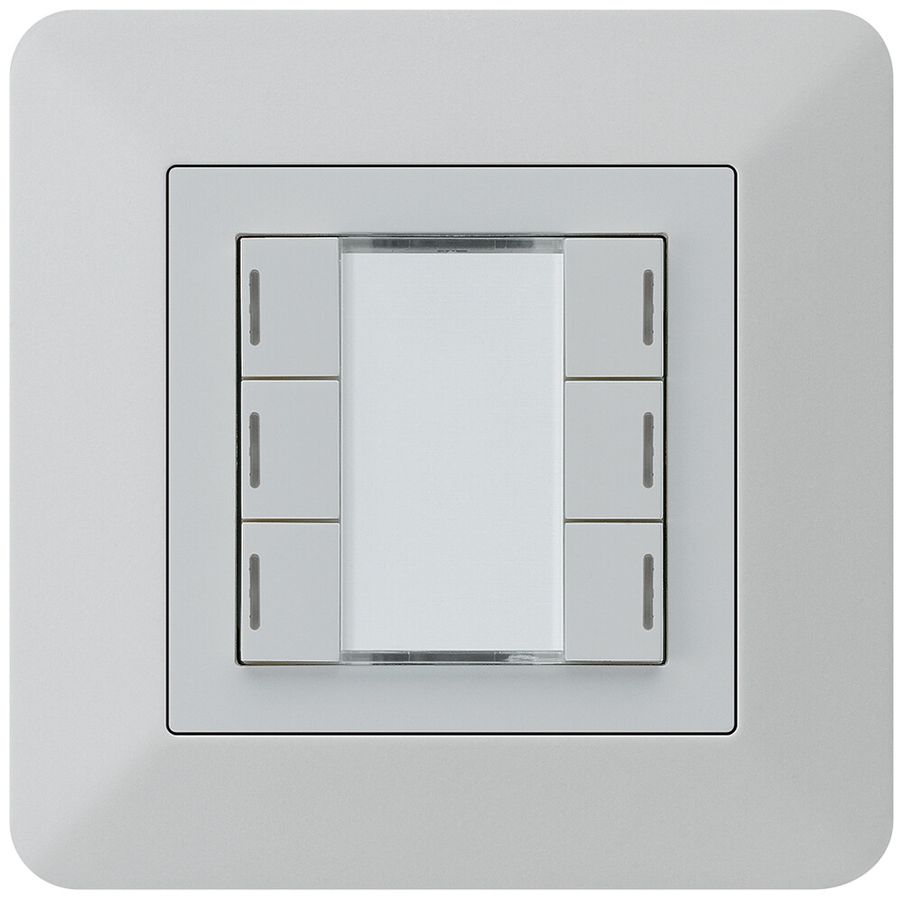 Tasto INC kallysto.trend KNX 6×LED RGB s/e-link grigio chiaro