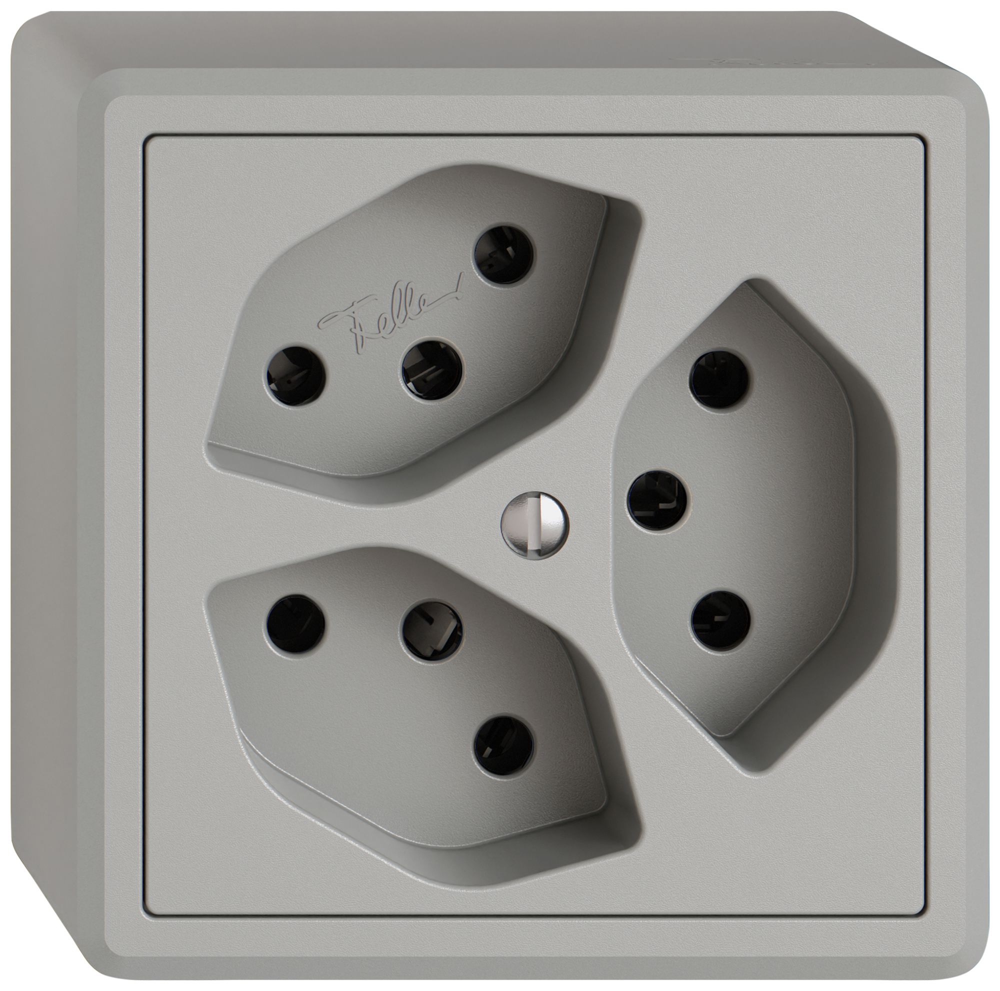 Presa AP EDIZIO.liv SNAPFIX® 3×T13 3×S grc